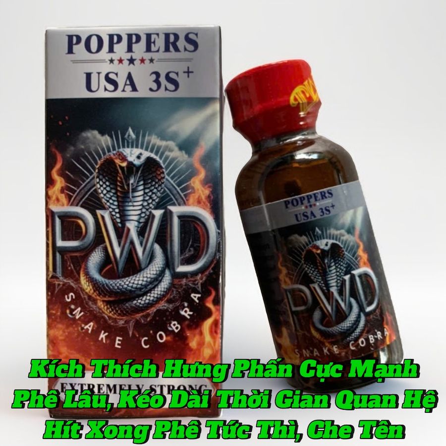 Chai Hít Trực tiếp vào mũi,kích thích hưng phấn cực mạnh, Popper 30ml USA 