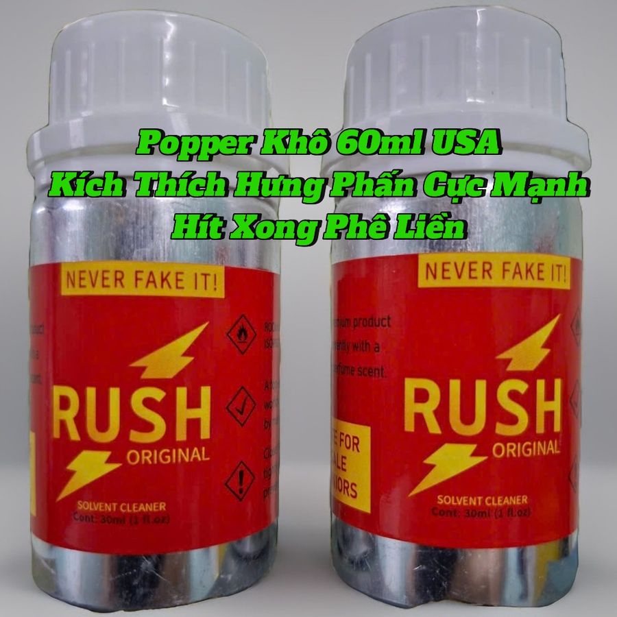 Popper khô 60ml USA, Hàng Chính Hãng, Cực Mạnh Hít Xong Phê Liền 