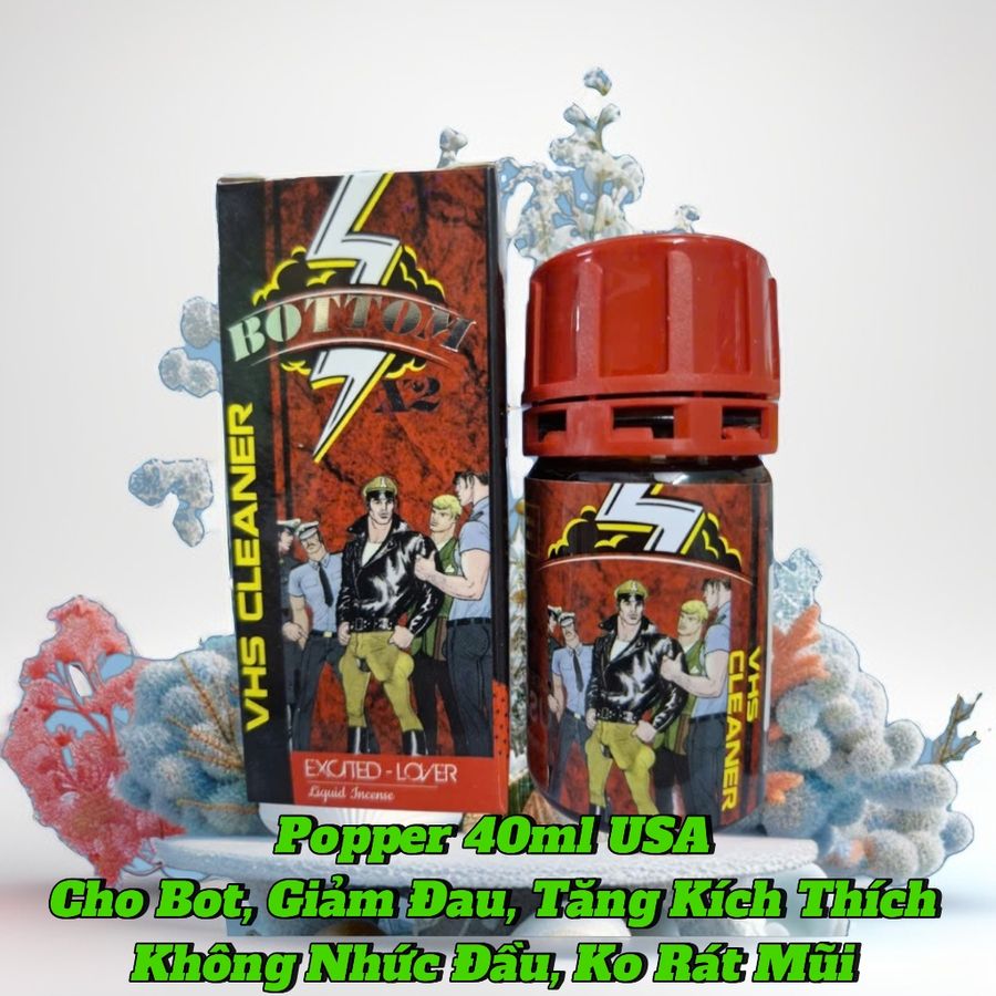 Popper 40ml USA, Cho Bot, Giúp Hỗ Trợ Giảm Đau, Tăng Khoái Cảm, Hít Xong Phê Liền 