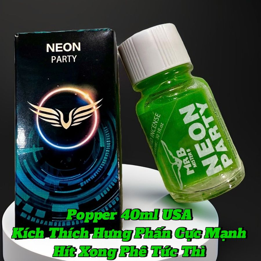 Popper 40ml USA, Mẫu Mới, Kích Thích Gấp Đôi, Hít Xong Phê Liền, Che Tên 