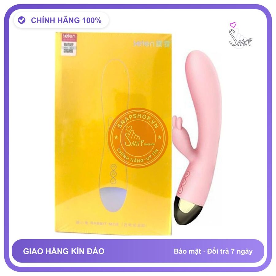 (Che Tên) Máy massage cầm tay cho nữ Leten Rabbit Moe - 7 chế độ rung Hỗ Trợ 24/7