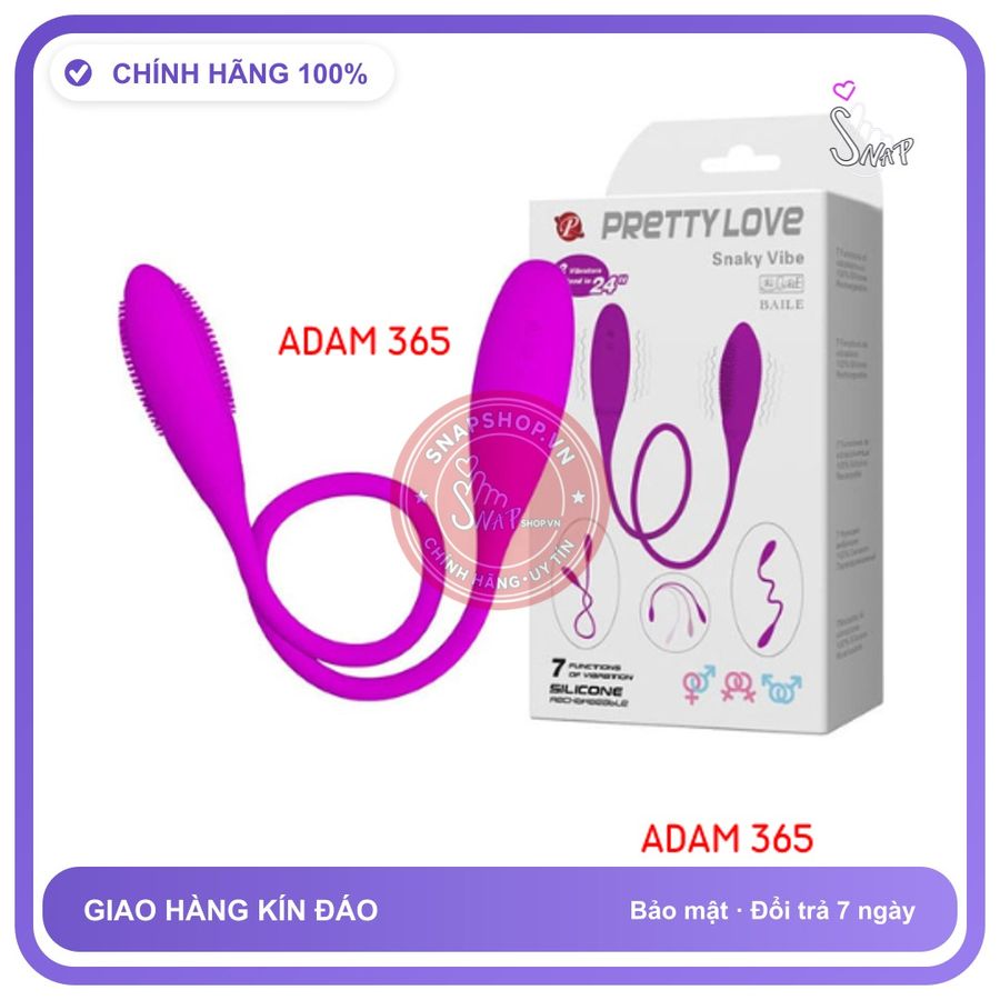 (Che Tên) Trứng rung 2 đầu dài Pretty Love Snaky Vibe Giao Nhanh Toàn Quốc