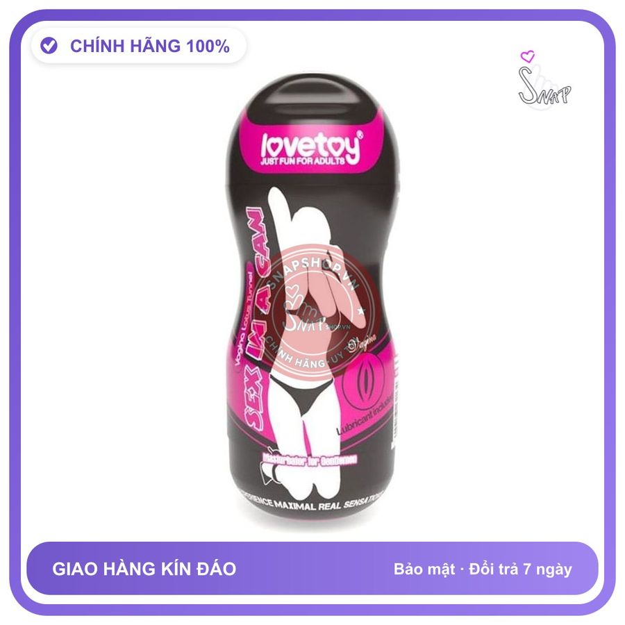(Che Tên) Cốc Hỗ Trợ Nam Giới Có Rung Lovetoy Vagina Chuẩn Auth