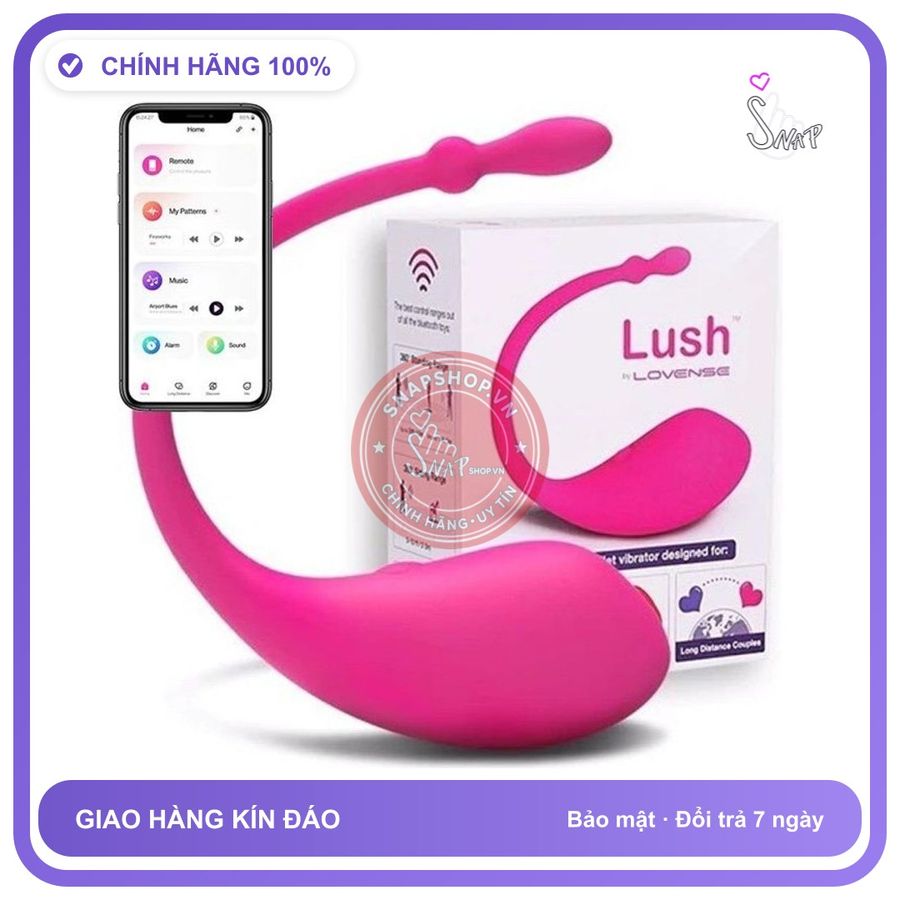 (Che Tên) Trứng rung Lovense Lush điều khiển từ xa không giới hạn khoảng cách 212161 - Hàng Mới Về