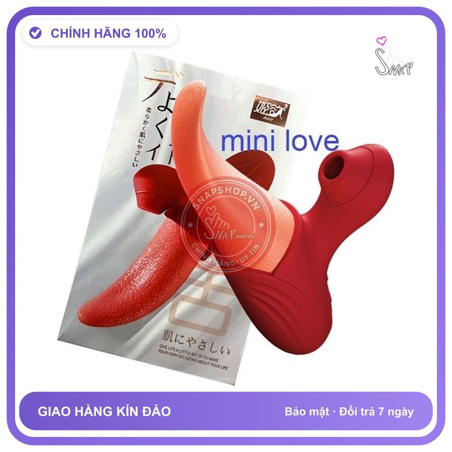 (Che Tên) Máy massage âm đạo Lưỡi liếm hoa hồng có nhánh hút thổi 10 chế độ Cao Cấp Bảo Đảm