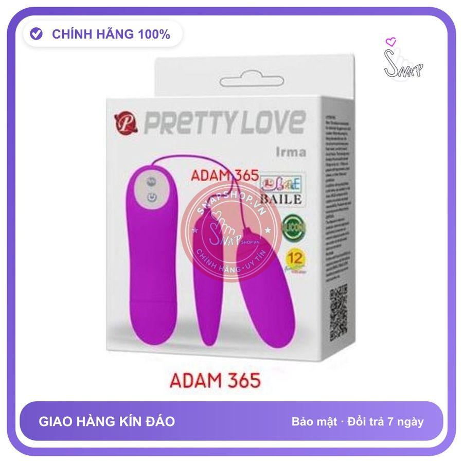 (Che Tên) Trứng rung Pretty Love Irma 2 đầu siêu đáng yêu - Hàng Mới Về
