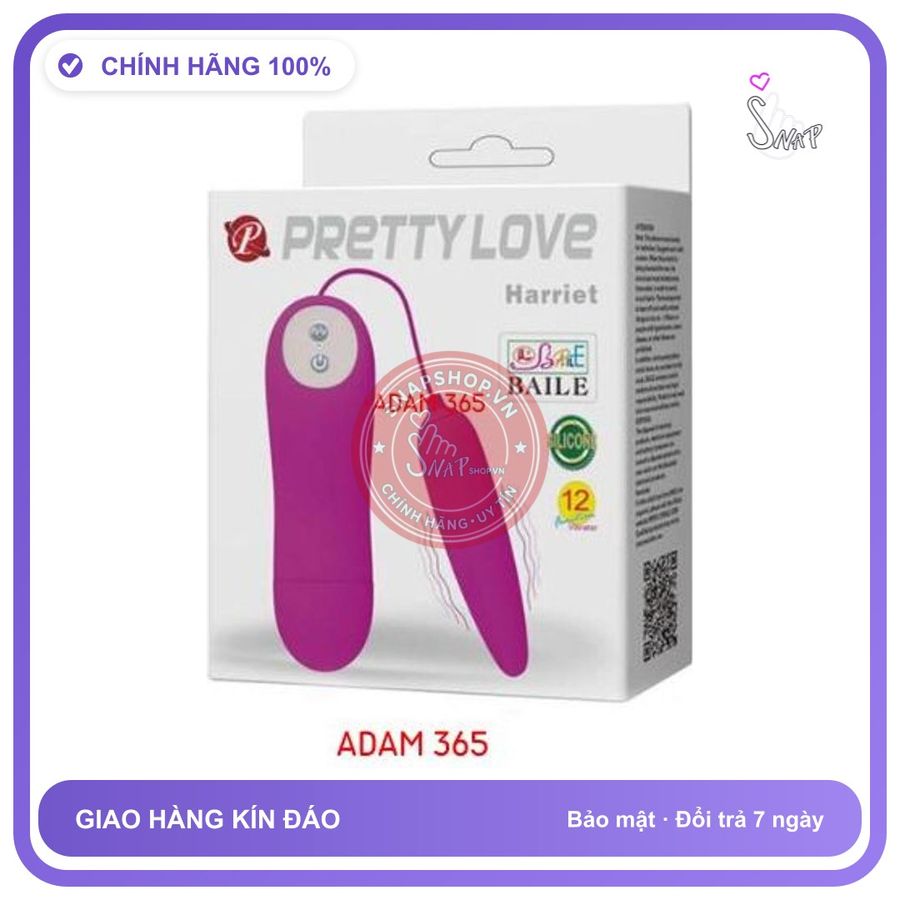 (Che Tên) Trứng rung Pretty Love Harriet rất kute Bảo Mật Tuyệt Đối
