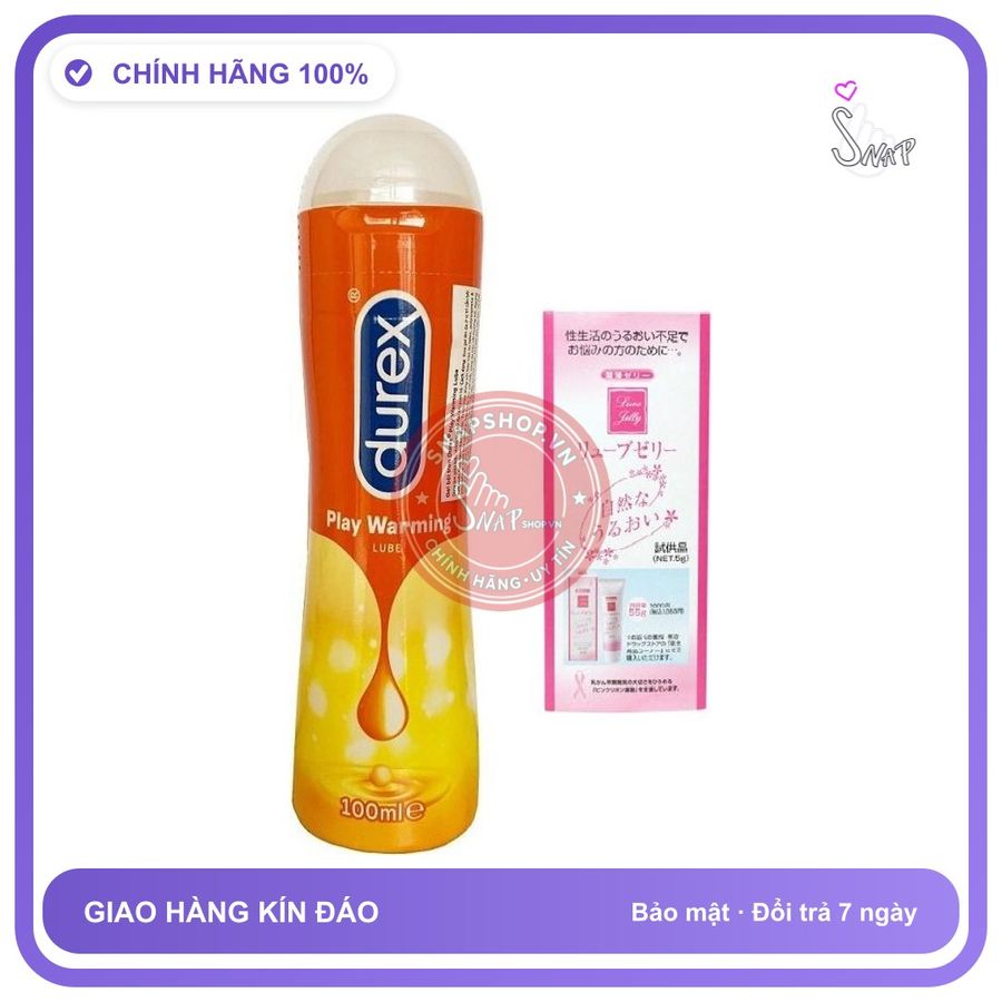 (Che Tên) Chất Bôi Trơn Durex Play Warming Kèm Gel Gói Jex - Snapshop