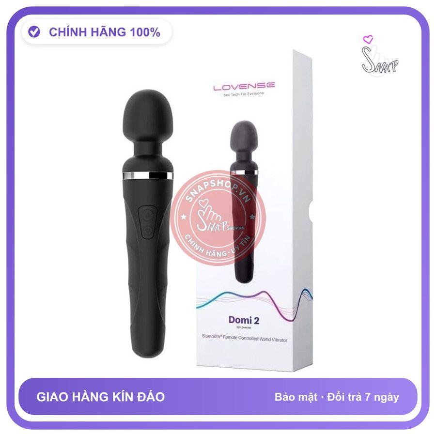 (Che Tên) Chày rung điều khiển từ xa kết nối App Lovense Domi 2 Chuẩn Auth