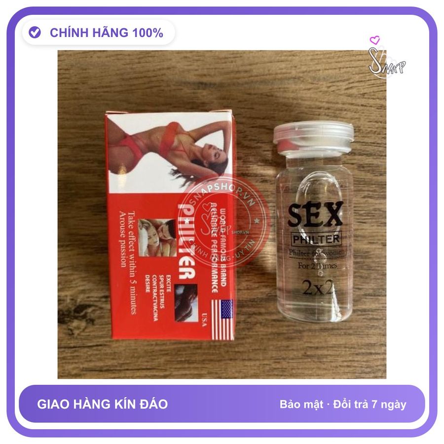 (Che Tên) chăm sóc nữ, hỗ trợ tăng hưng phấn cho nữ dạng nước SEX PHILTER Bảo Mật Tuyệt Đối