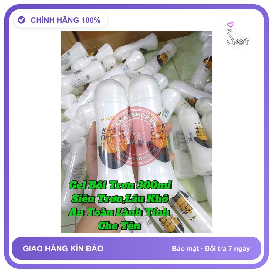 (Che Tên) Gel bôi trơn tinh trùng nhật bản 300ml, siêu trơn lâu khô, an toàn lành tính - Hàng Mới Về