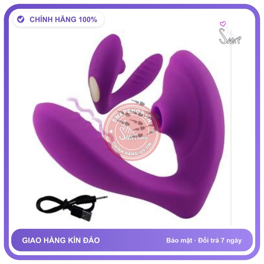 (Che Tên) Máy rung âm đạo massage vùng kín Double Orgasm Didi 2 in 1 Cao Cấp Bảo Đảm