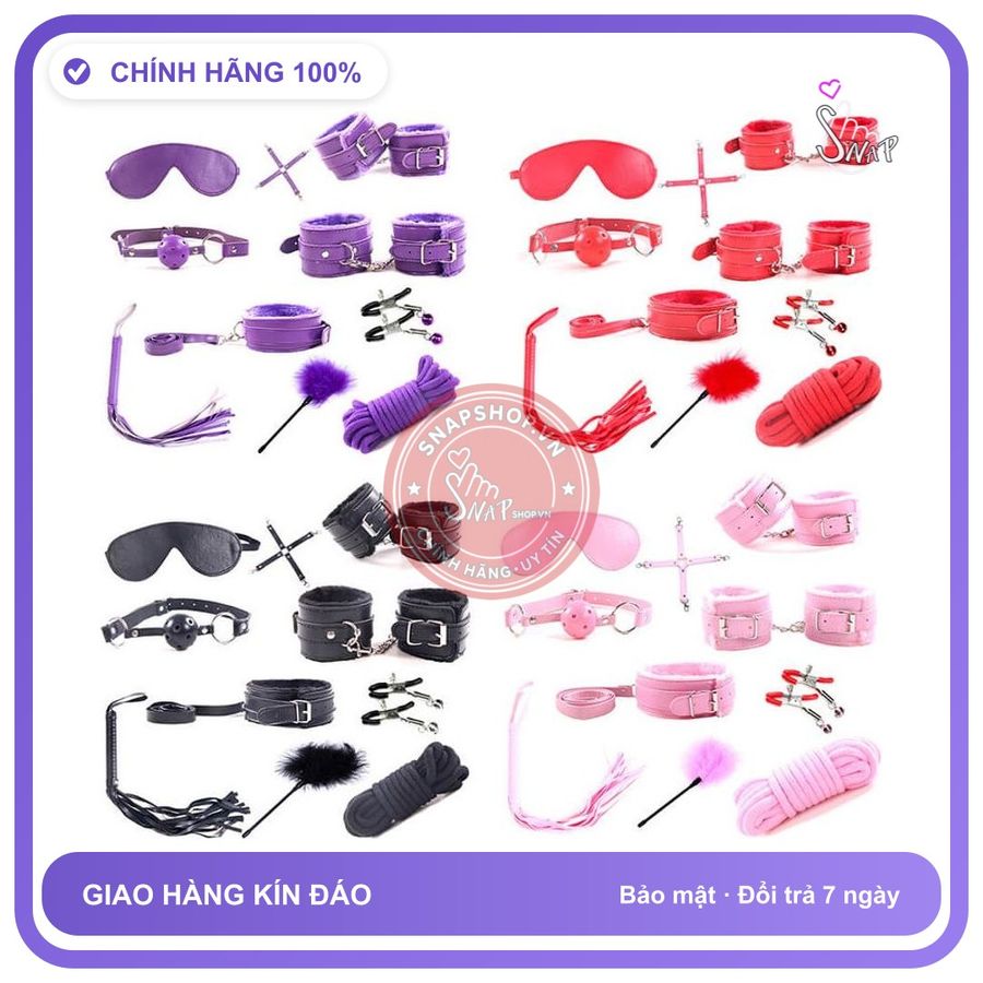 (Che Tên) Bộ 10 Món Đồ Chơi BDSM Cao Cấp Hỗ Trợ 24/7