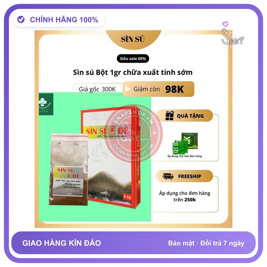 (Che Tên) Sìn Sú Ê ĐÊ Bột Mega Siêu Sale ƯU ĐÃI lớn - Snapshop