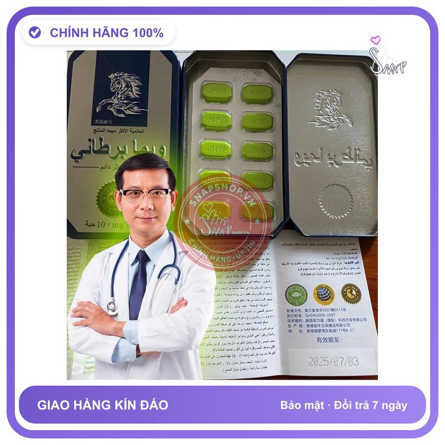 (Che Tên) Viên Thái Xanh nam giới trợ giá tốt Hộp 10v - Hàng Mới Về