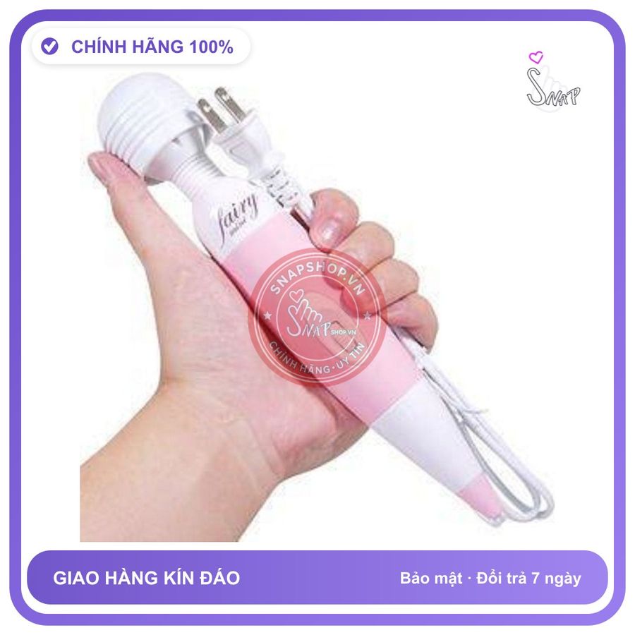 (Che Tên) CHÀY RUNG MASSAGE CẮM ĐIỆN FAIRY- SIZE LỚN RUNG MẠNH Giao Nhanh Toàn Quốc