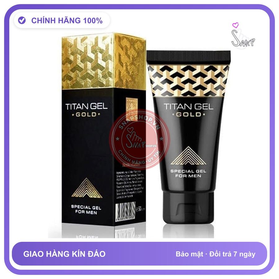 (Che Tên) Titan Gel Gold Chính Hãng Nhập Khẩu Nga 50ml Chuẩn Auth