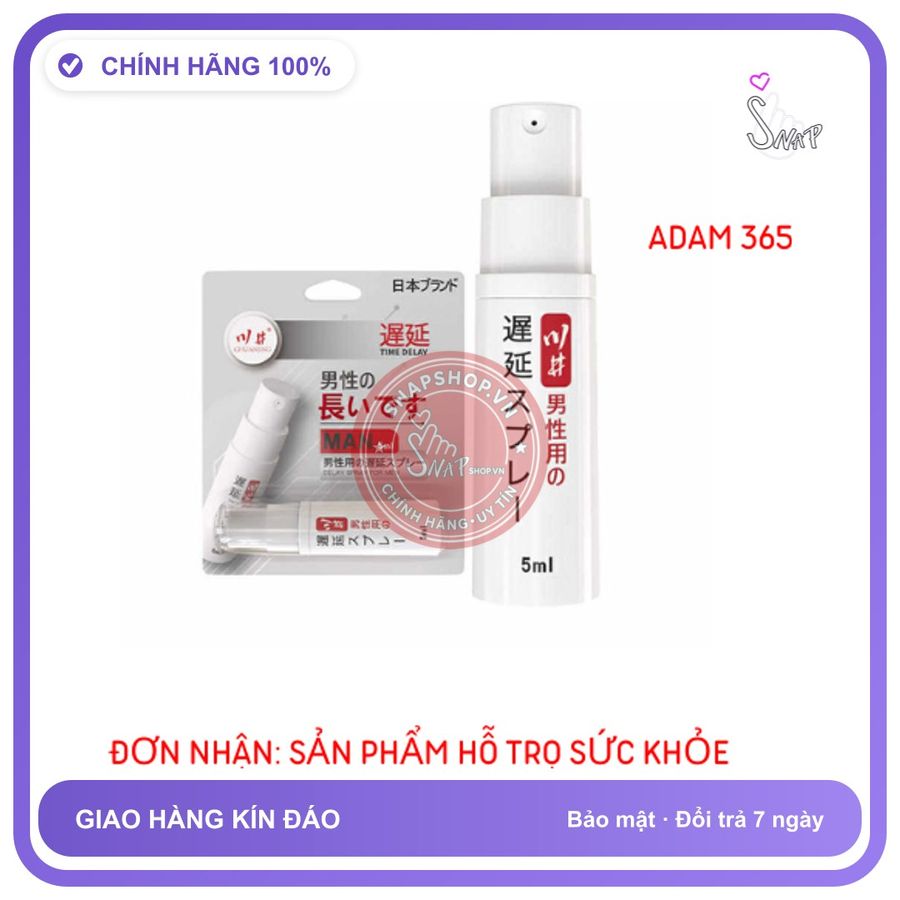 (Che Tên) Xịt CHÍNH HÀNG KÉO DÀI NAM GIƯỚI NHẬT BẢN 5ML MAN Chuẩn Auth