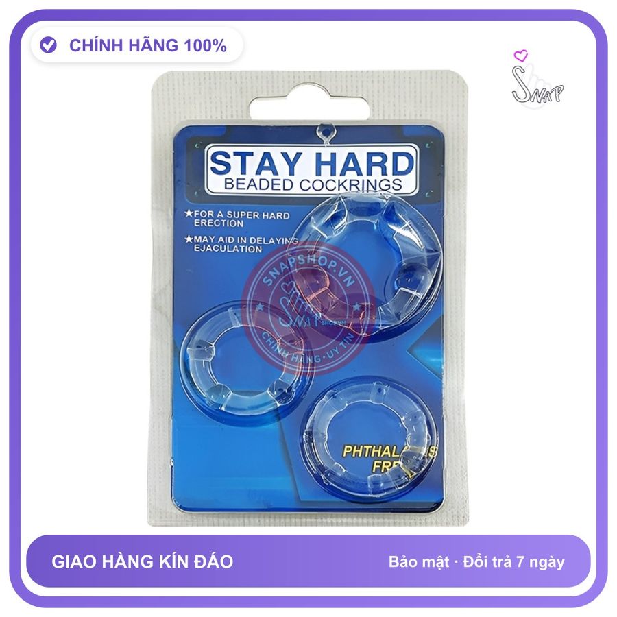 (Che Tên) Bộ 3 vòng đeo Stay Hard hỗ trợ kéo dài thời gian cho nam 292036 - Snapshop