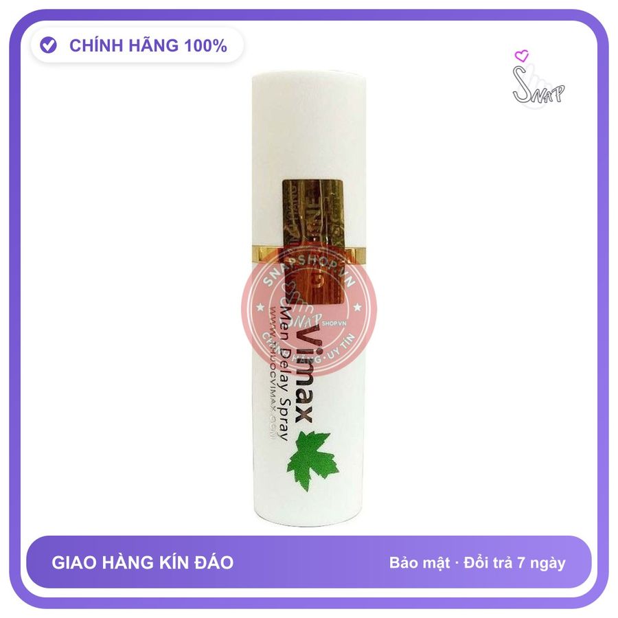 (Che Tên) Xịt hỗ trợ cải thiện xuất tinh sớm Vimax Men Delay Spray 216928 Cao Cấp Bảo Đảm