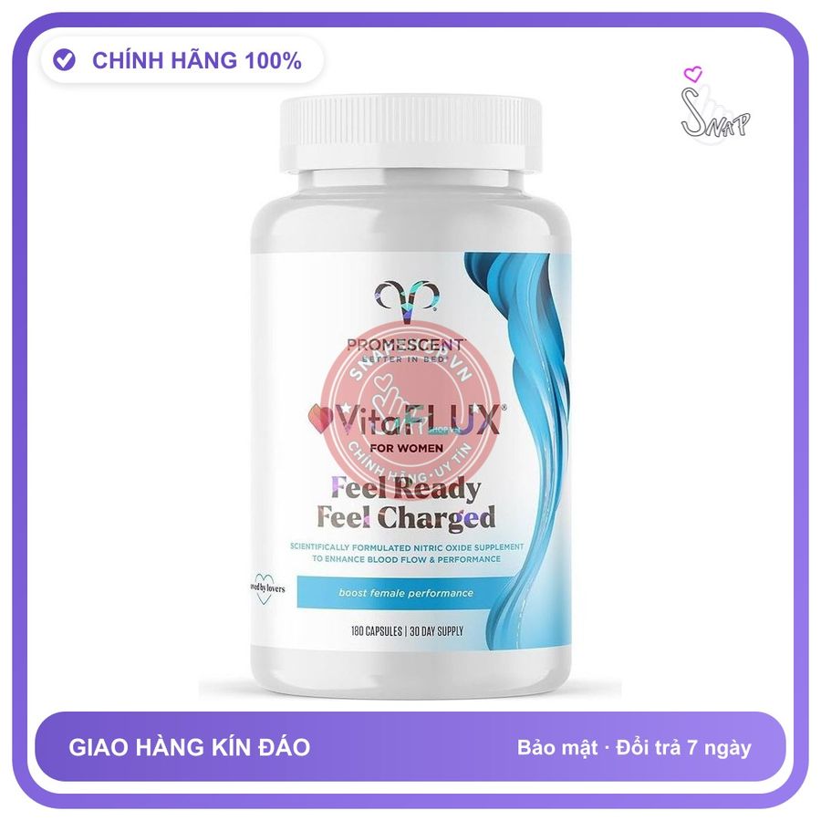 (Che Tên) Viên uống tăng cường sinh lý nữ cao cấp Promescent VitaFLUX Cao Cấp Bảo Đảm