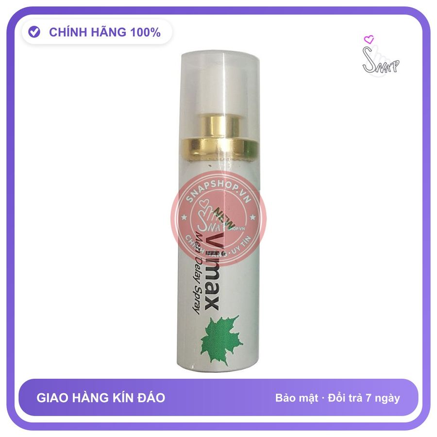 (Che Tên) Xịt tăng cường sinh lý, Chai xịt Vimax kéo dài thời gian quan hệ của Canada - 10ml Hộp Trắng Kín