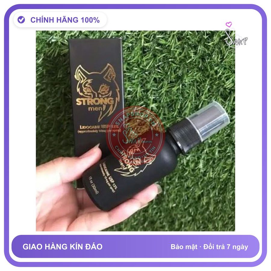 (Che Tên) Xịt Ba lan Strong Men kéo dài thời gian, chai xịt chống xuất tinh sớm chai 30ml - Hàng Mới Về
