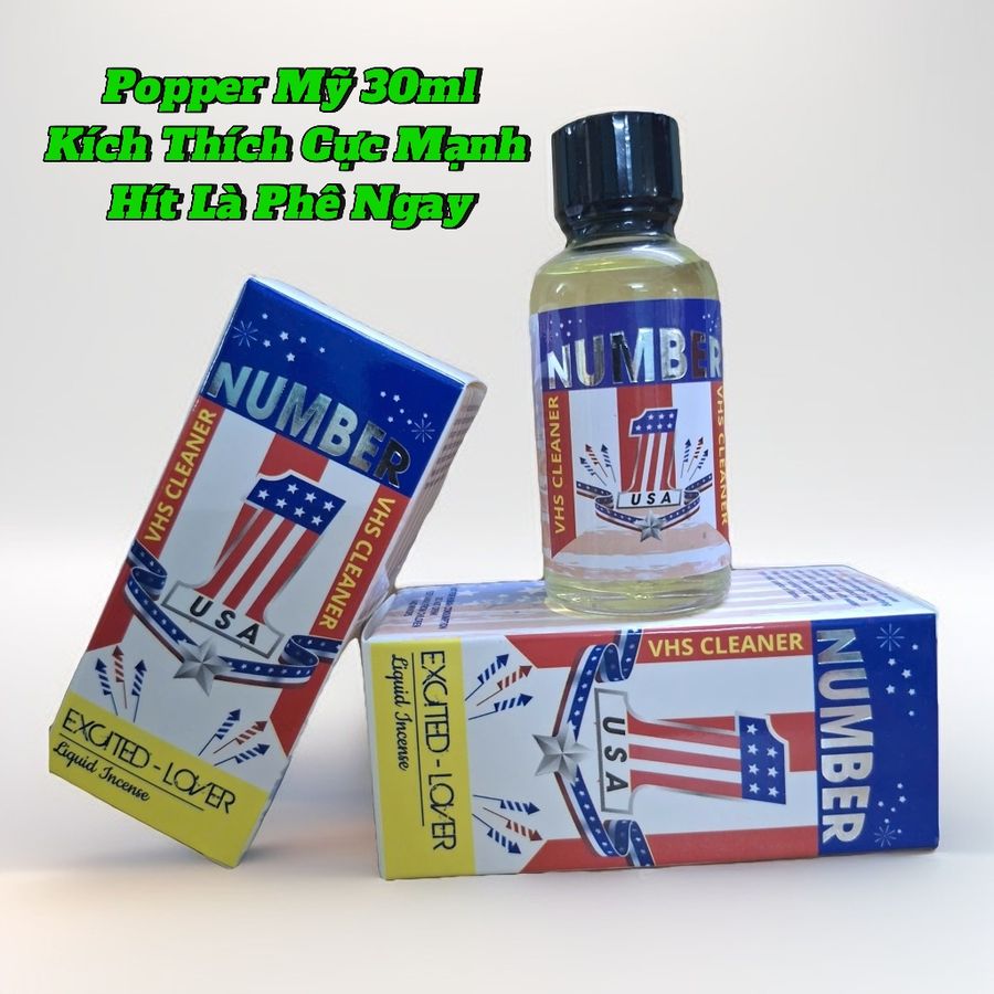 Popper mỹ 30ml, kích thích hưng phấn cực mạnh, phê lâu, che tên 