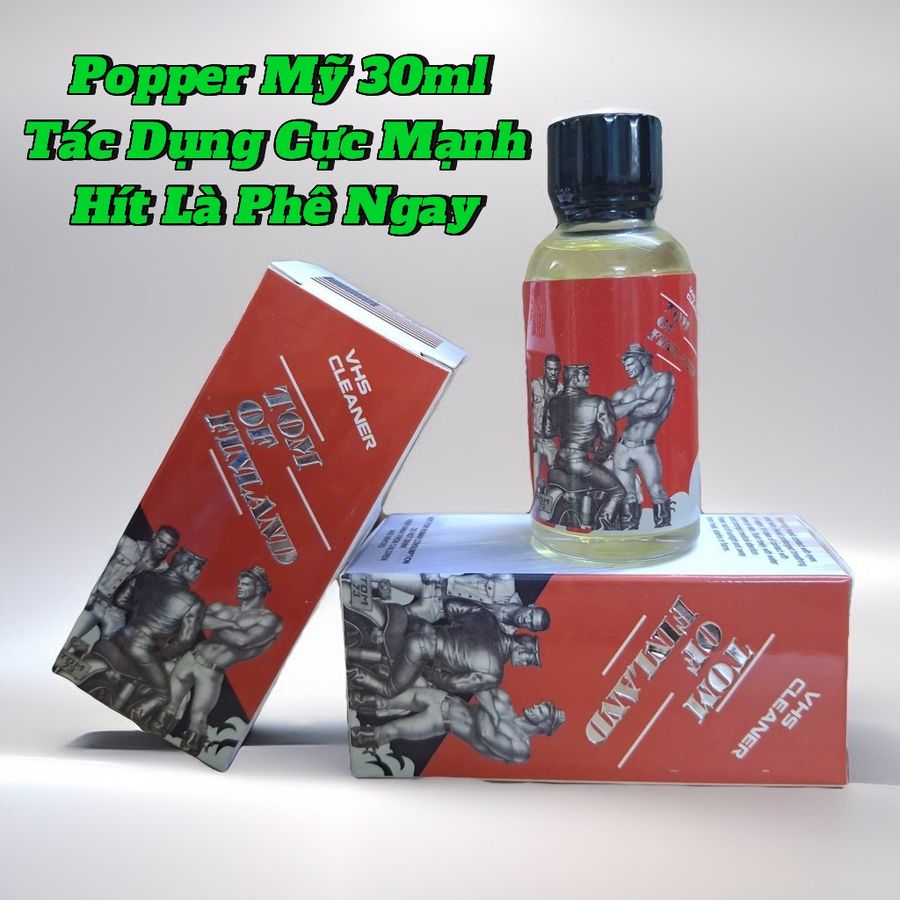 Popper mỹ 30ml , Cho Top, Phê Cực Mạnh, Chống Xìu, Giúp Lâu Ra, Hít Là Phê Ngay 