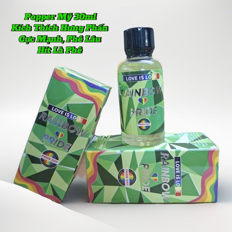 Popper Mỹ 30ml, Cực Mạnh, Phê Lâu, Tác Dụng Nhanh, Hít Xong Phê Liền 