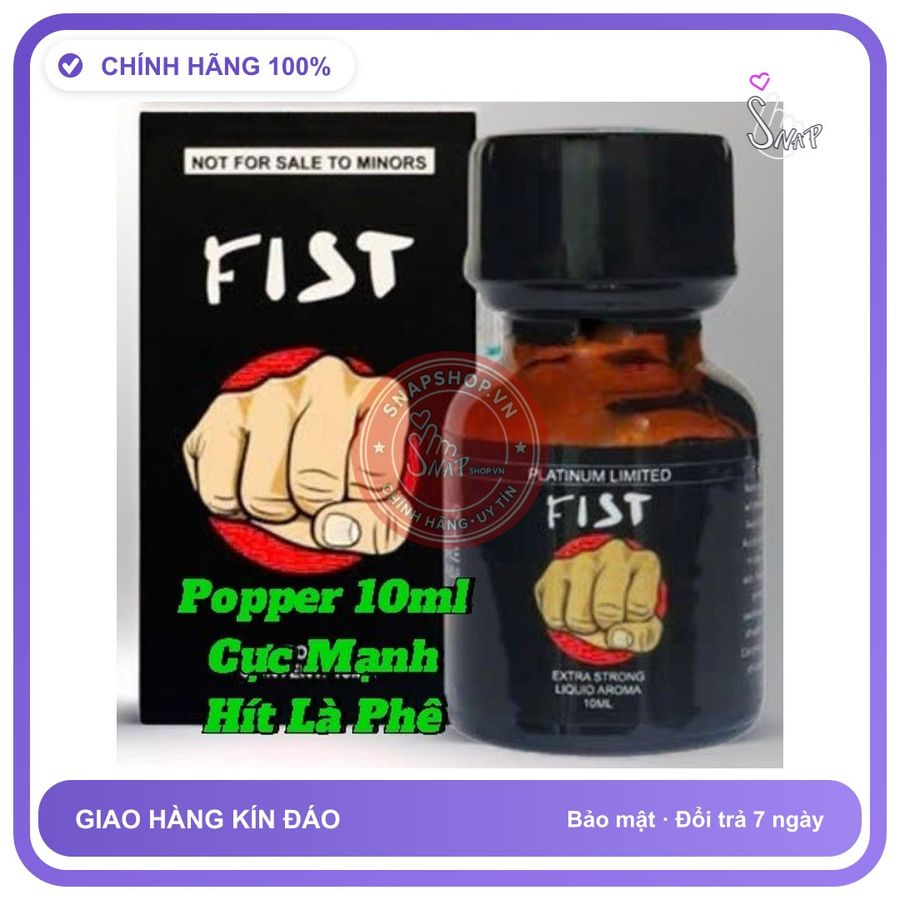 (Che Tên) Popper 10ml USA, Kích Thích Hưng Phấn Cực Mạnh,Dùng Cho Ng Lờn Lâu Năm, Che Tên Cao Cấp Bảo Đảm