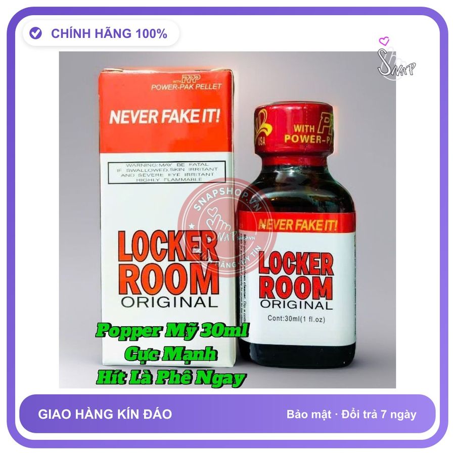 (Che Tên) Popper mỹ 30ml, Dòng Chính Hãng Cực Mạnh, Hít Là Phê Ngay Hộp Trắng Kín
