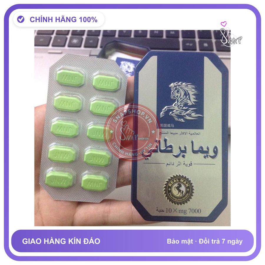 (Che Tên) Combo 2 hộp viên uống ngựa Thái xanh kéo dài quan hệ,tăng cường sinh lý nam Chính hãng - Hàng Mới Về