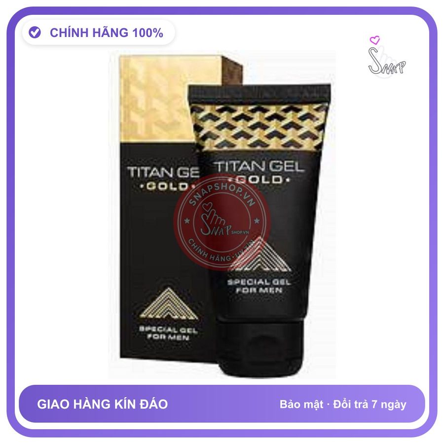 (Che Tên) Titan Gel Gold hỗ trợ tăng kích thước cậu nhỏ - Mua 2 tặng 1 125474 Hỗ Trợ 24/7