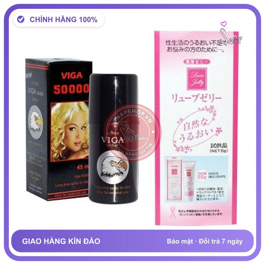 (Che Tên) Xịt Viga 50000 Delay Chính Hãng Của Đức Kèm Gel Gói Jex Nhật 5g Cao Cấp Bảo Đảm