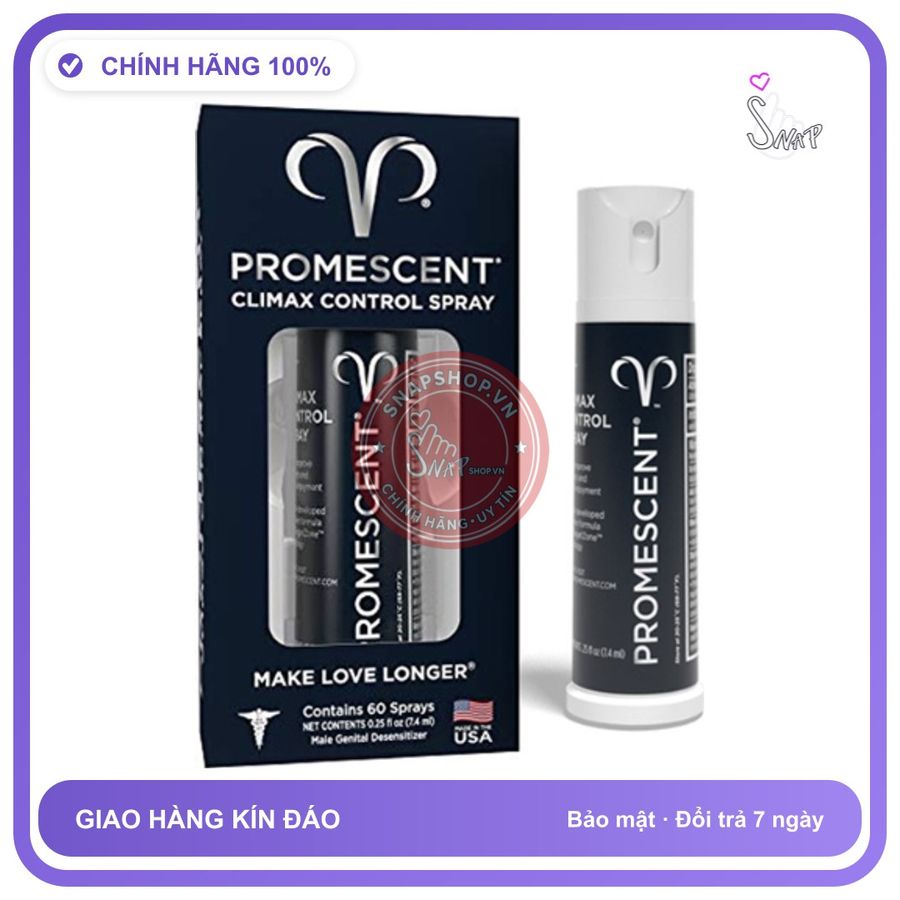 (Che Tên) Xịt Promescent Delay Hỗ Trợ Tăng Thời Gian Yêu - Hàng Mới Về