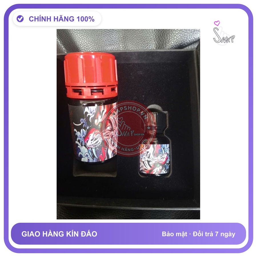 (Che Tên) Combo chai hít tăng khoái cảm Popper Tiger đỏ chai 50ml không bỏng mũi Cao Cấp Bảo Đảm