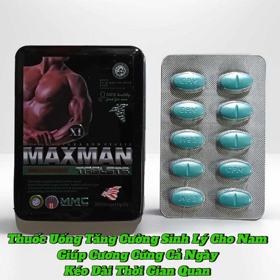 Thuốc Uống Tăng Cường Sinh Lý Cho Nam Giới, Uống 1 Viên Sung Cả Ngày, Che Tên 