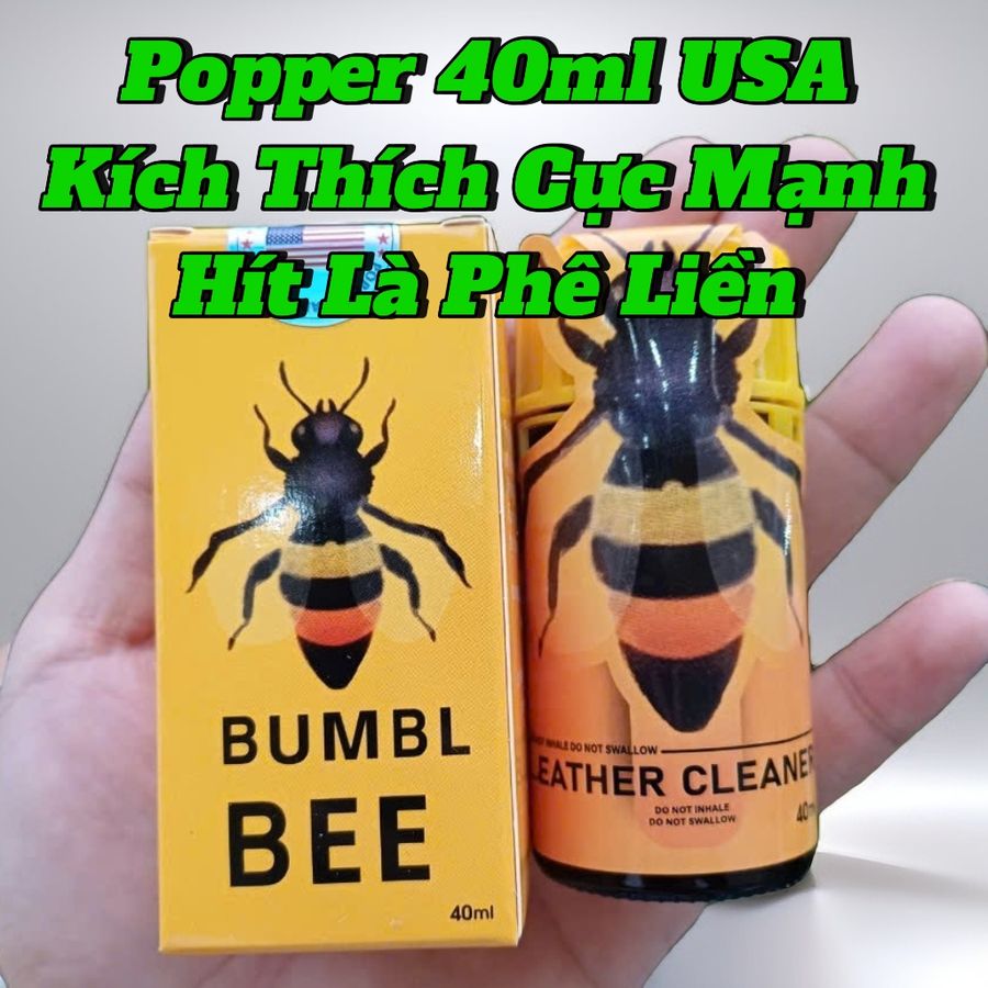 Chai Hít Tăng Hưng Phấn Cho Nam Nữ, Popper 40ml USA, Che Tên 
