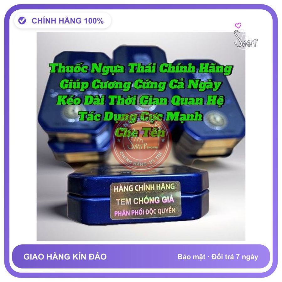 (Che Tên) Thuốc Uống Ngựa Thái Chính Hãng, Cực Mạnh,Tác Dụng Cực Nhanh, Che Tên - Snapshop