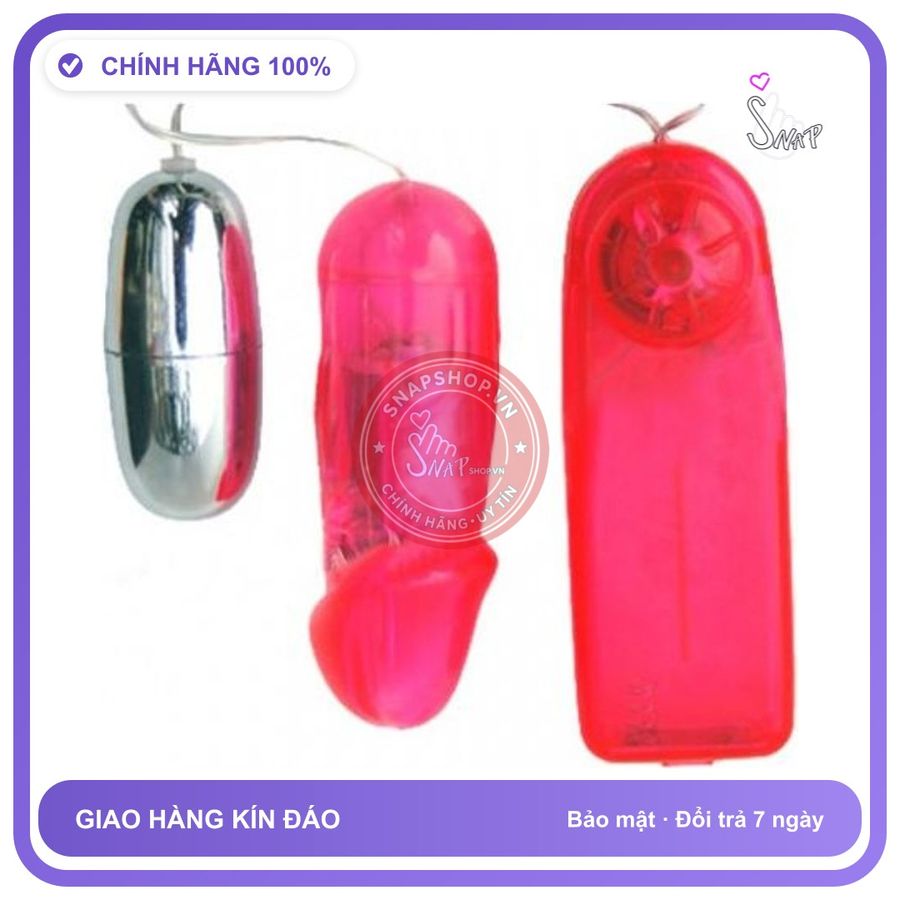 (Che Tên) Trứng rung 2 đầu Inox 2 Baile Giao Nhanh Toàn Quốc