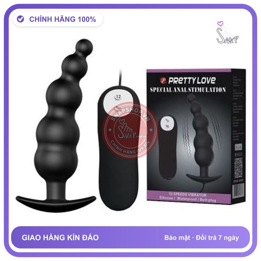 (Che Tên) Trứng rung hậu môn Pretty Love Special Anal Stimulation 12 chế độ rung dùng pin 355974 Giao Nhanh Toàn Quốc