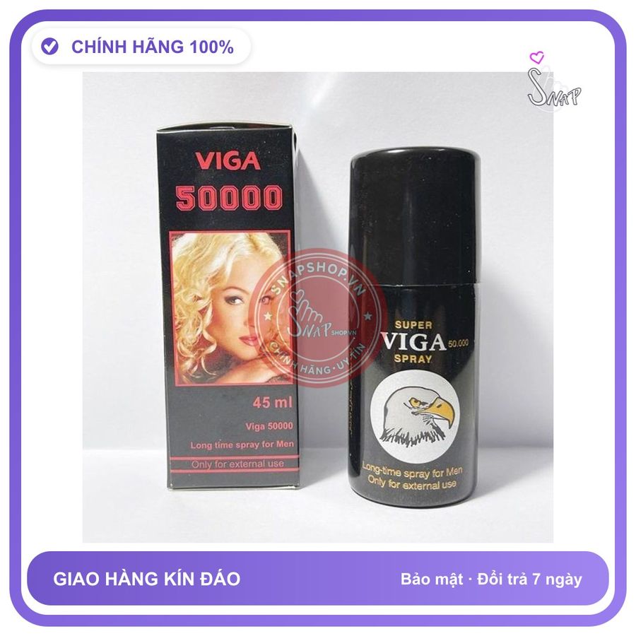 (Che Tên) Bình Xịt Super Viga 50000 Hỗ Trợ Kéo Dài Thời Gian Của Đức chính hãng Bảo Mật Tuyệt Đối