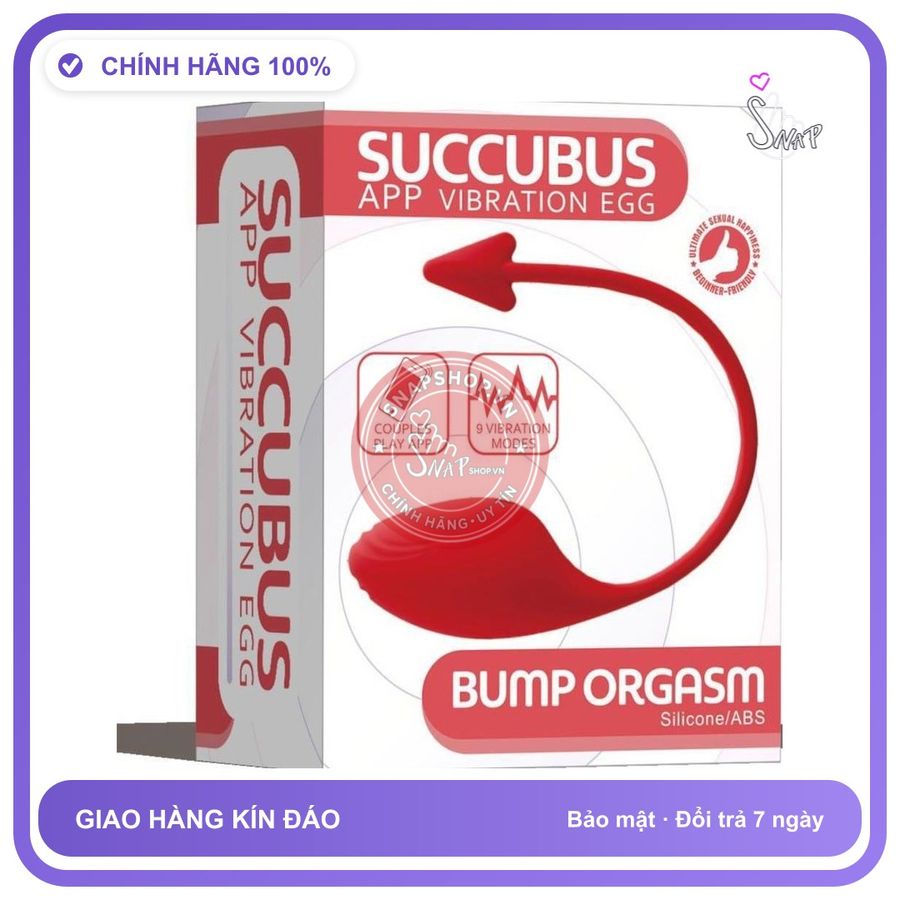 (Che Tên) Trứng rung massage điểm G Cupid Succubus Bump Orgasm – Điều khiển từ xa Bảo Mật Tuyệt Đối