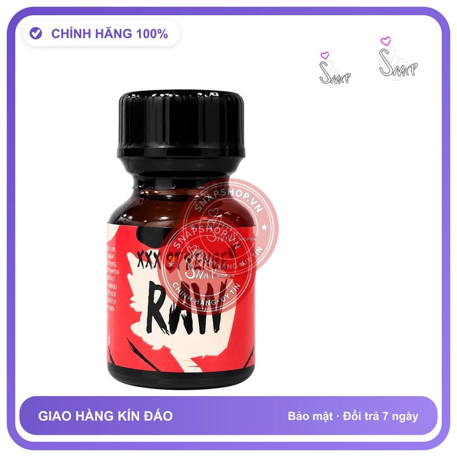 (Che Tên) Chai hít tăng khoái cảm Popper PWD USA Strenge Raw - Chai 10ml Chính Hãng - Hàng Mới Về