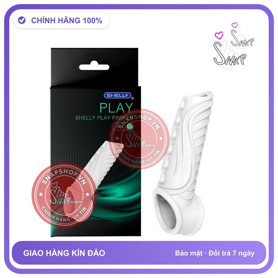 (Che Tên) (Snapshop) Bao cao su đôn dên Shelly Play Parker hở quy đầu Chính Hãng 767319 Hỗ Trợ 24/7