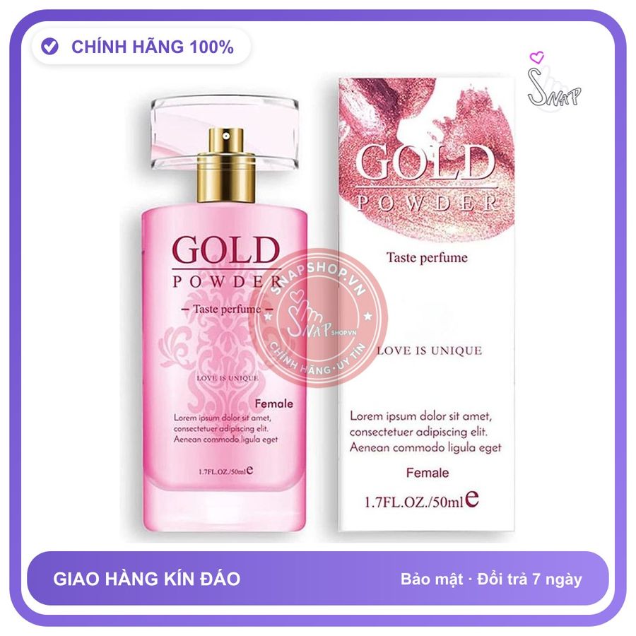 (Che Tên) Nước Hoa Kích Thích Nam Gold Powder D For Her - 50ml - Snapshop