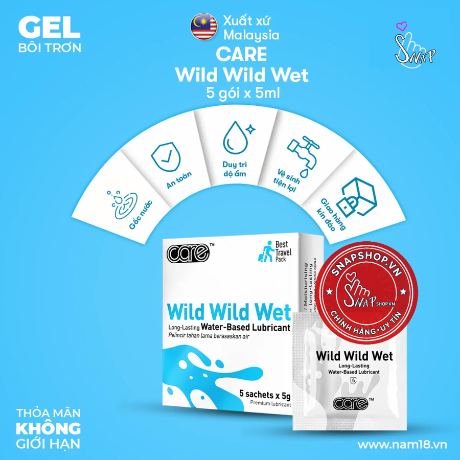 (Snapshop) Gel Bôi Trơn CARE Wild Wild Wet Chính Hãng
