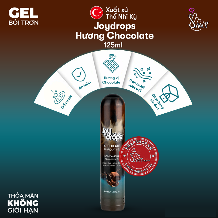 (Snapshop) Gel Bôi Trơn Joydrops Hương Chocolate Chính Hãng