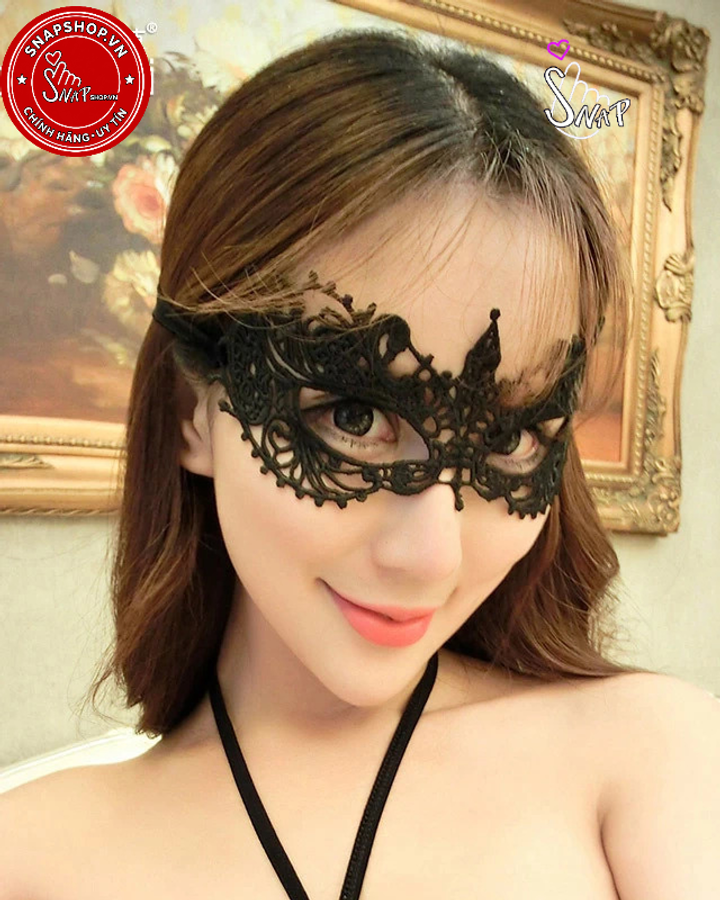(Snapshop) Phụ kiện mặt nạ nữ hoàng Fée Et Moi 7682 chất liệu Ren Chính Hãng